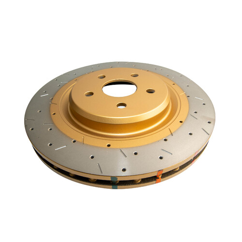 DBA 4000 Series Gold Cross Drilled & Slotted Brake Rotor (1) DBA42030XS