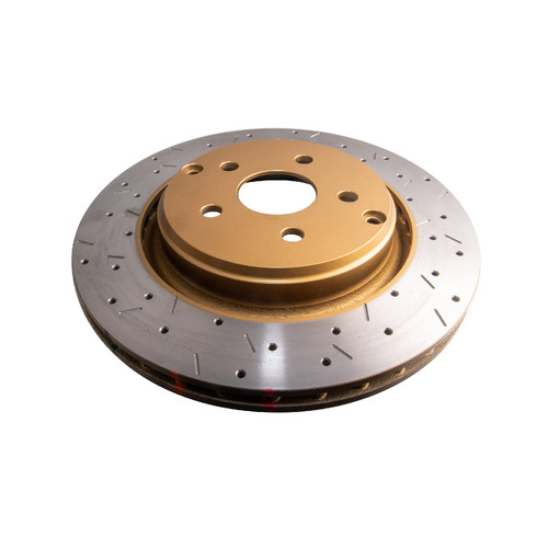 DBA 4000 Series Gold Cross Drilled & Slotted Brake Rotor (1) DBA42031XS