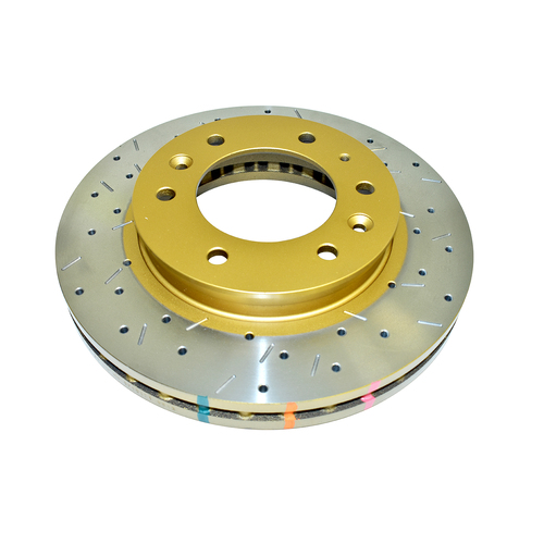DBA 4000 Series Gold Cross Drilled & Slotted Brake Rotor (1) DBA42132XS