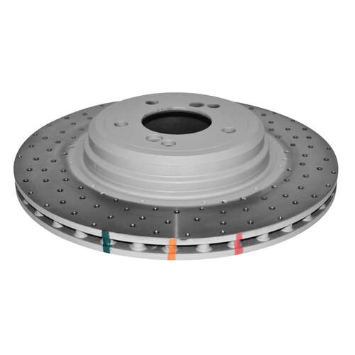 DBA 4000 Series Cross Drilled & Dimpled Brake Rotor (1) DBA42281SLVXD