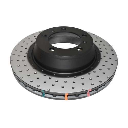 DBA 4000 Series Cross Drilled & Dimpled Brake Rotor (1) DBA42593XD