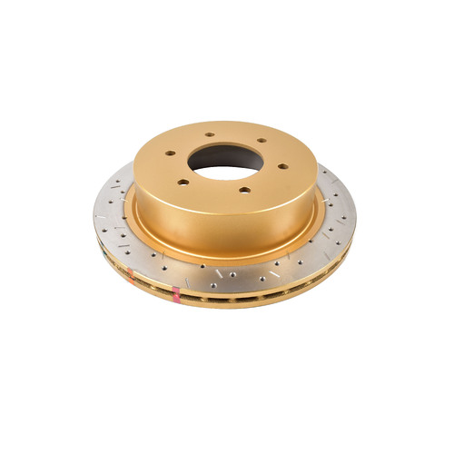 DBA 4000 Series Gold Cross Drilled & Slotted Brake Rotor (1) DBA43109XS