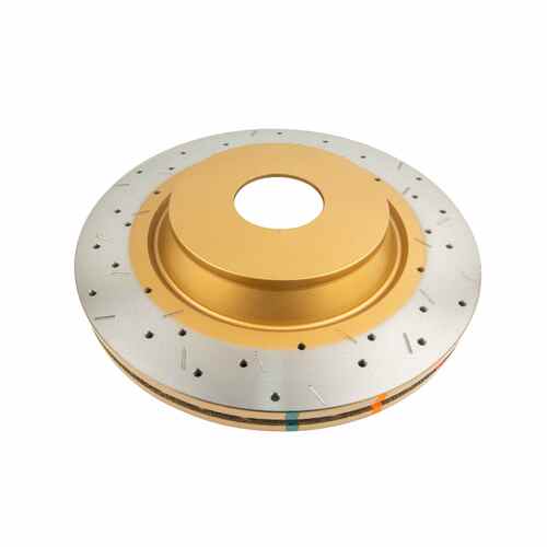 DBA 4000 Series Gold Cross Drilled & Slotted Brake Rotor (1) DBA47820XS