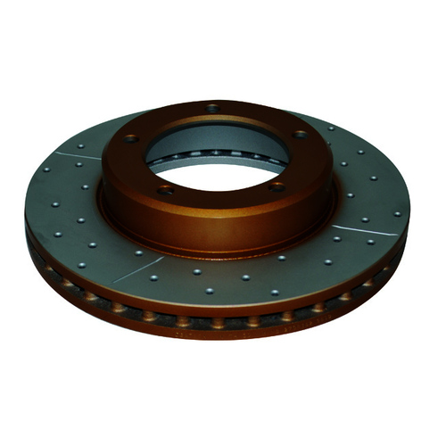 DBA 4000 Series Gold Cross Drilled & Slotted Brake Rotor (1) DBA4788XS