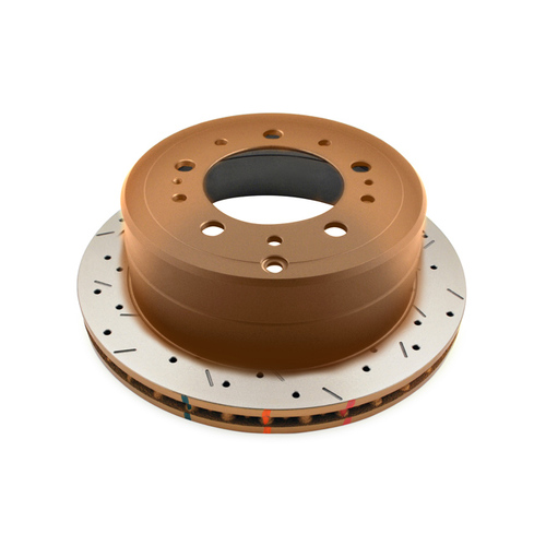 DBA 4000 Series Gold Cross Drilled & Slotted Brake Rotor (1) DBA4789XS