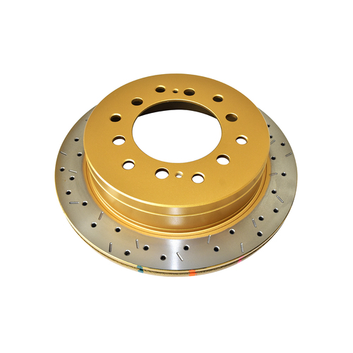 DBA 4000 Series Gold Cross Drilled & Slotted Brake Rotor (1) DBA4793XS