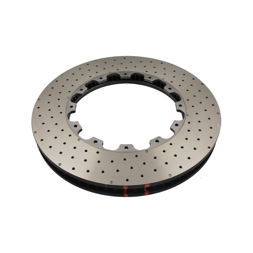 DBA 5000 Rotor Cross Drilled/dimpled Right Hand - With Replacement Nas Nuts 72cv DBA52068.1RXD