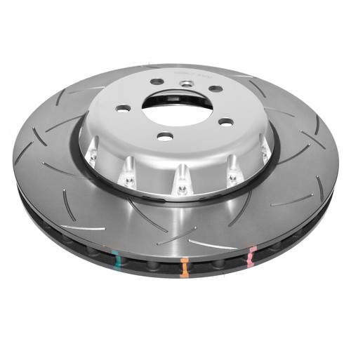 DBA 5000 Series T3 Slotted Fully Assembled 2-piece Silver Hat Brake Rotor (1) DBA52286SLVS