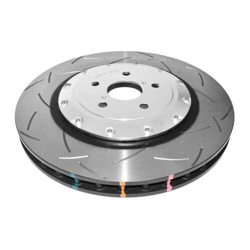 DBA 5000 Series T3 Slotted Fully Assembled 2-piece Silver Hat Brake Rotor (1) DBA52788SLVS