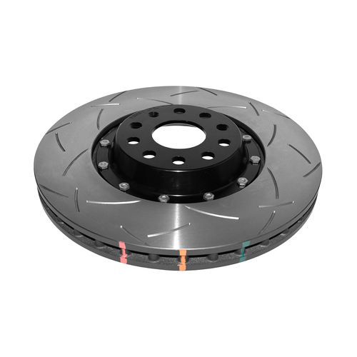 DBA 5000 Series T3 Slotted Fully Assembled 2-piece Black Hat Brake Rotor (1) DBA52808V2BLKS