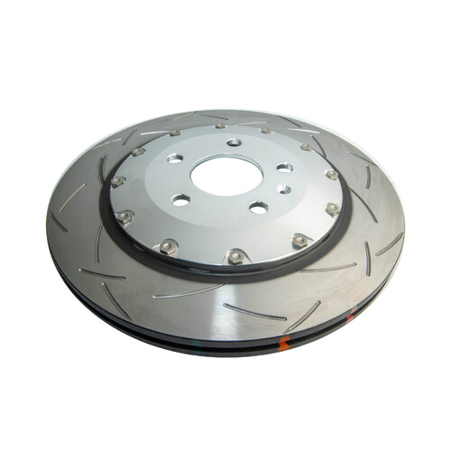 DBA 5000 Series T3 Slotted Fully Assembled 2-piece Silver Hat Brake Rotor (1) DBA52841SLVS