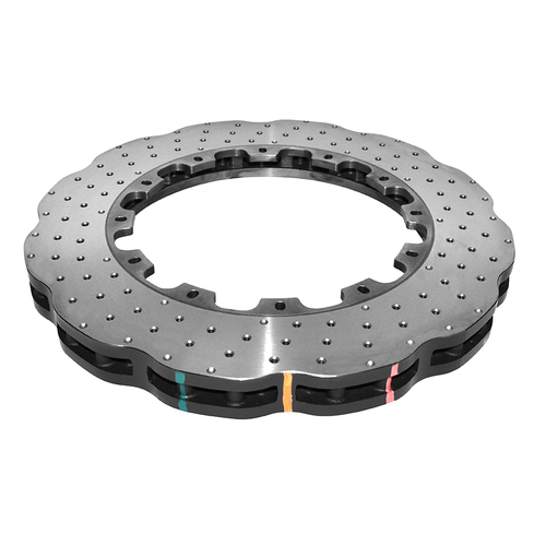 DBA 5000 Series Wave Cross Drilled & Dimpled Replacement Disc Brake Rotor Only (without Hat) (1) DBA52844.1WXD