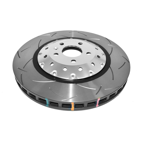 DBA 5000 Series T3 Slotted Fully Assembled 2-piece Silver Hat Brake Rotor (1) DBA53000SLVS