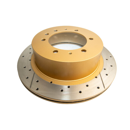 DBA Rear Street Series Gold Cross Drilled & Slotted Brake Rotor (1) DBA622X