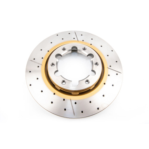 DBA Street Series Gold Cross Drilled & Slotted Brake Rotor (1) DBA698X