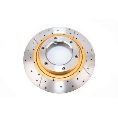 DBA Street Series Gold Cross Drilled & Slotted Brake Rotor (1) DBA784X