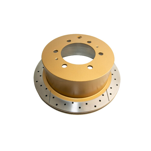 DBA Street Series Gold Cross Drilled & Slotted Brake Rotor (1) DBA785X