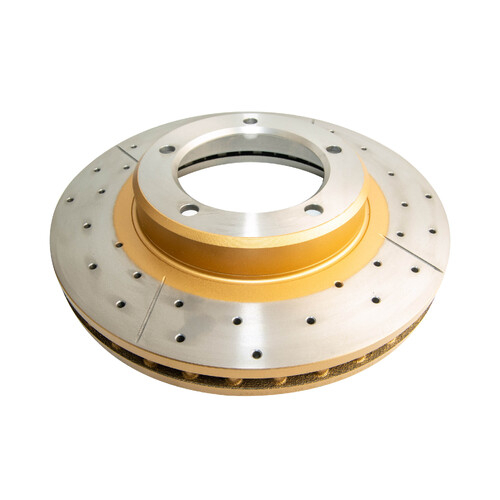 DBA Street Series Gold Cross Drilled & Slotted Brake Rotor (1) DBA790X