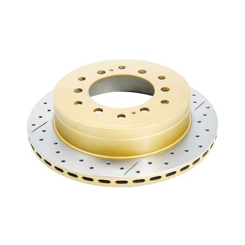 DBA Street Series Gold Cross Drilled & Slotted Brake Rotor (1) DBA793X