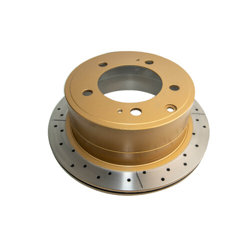 DBA Street Series Gold Cross Drilled & Slotted Brake Rotor (1) DBA794X