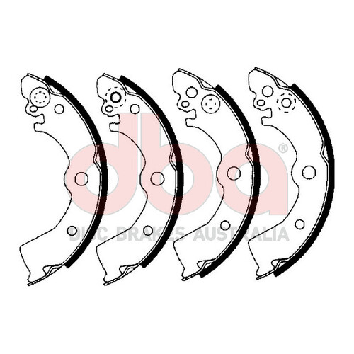 DBA STREET SERIES BRAKE SHOESN ISSAN PULSAR 180MM] 92276840