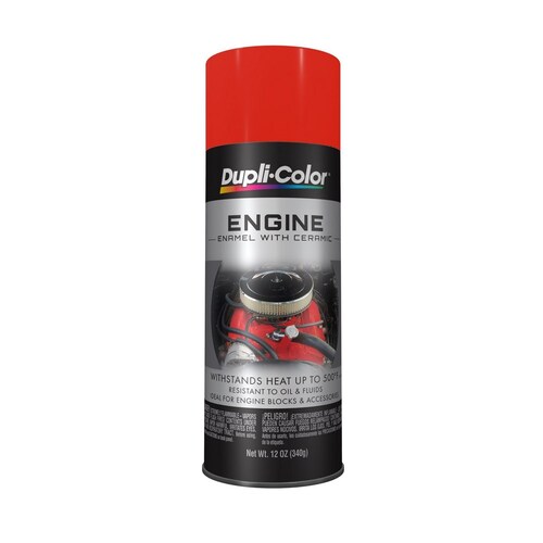 Dupli-Color Engine Enamel Chevy Orange-Red 340G DE1607 Aerosol