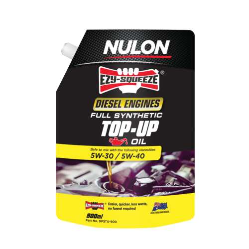 Nulon Ezy-squeeze Top-up Engine Oil Full Synthetic Diesel Engines 900ml DFSTU-900