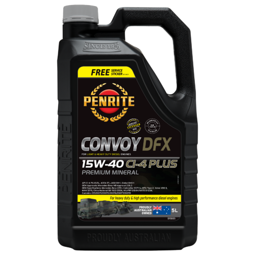 Penrite Convoy DFX 15W-40 CL-4 Plus Premium Mineral Diesel Engine Oil - 5L (DFX005)
