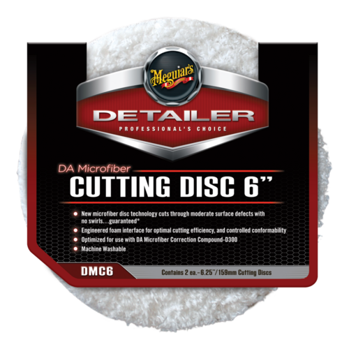 Meguiar's Da Microfiber Cutting Disc - Twin Pack 6.25"/159mm DMC6