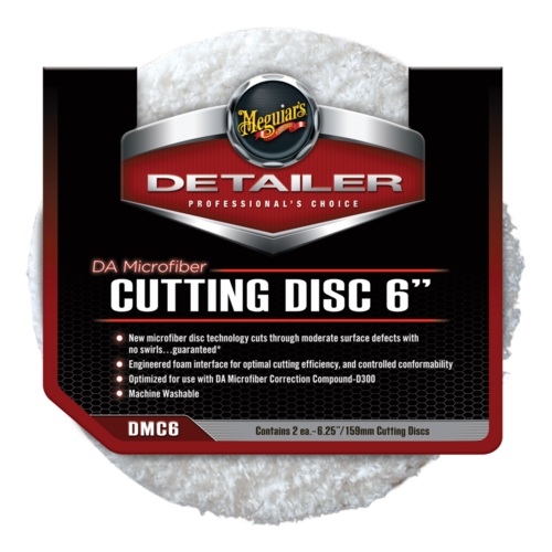 Meguiar's Da Microfiber Cutting Disc - Twin Pack 6.25"/159mm DMC6 