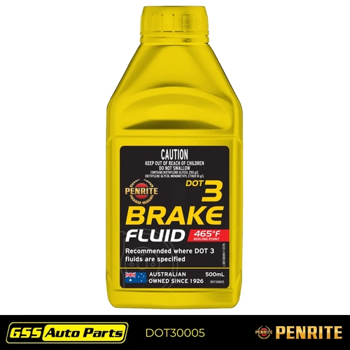 Penrite Dot 4 Brake Fluid 500mL DOT30005