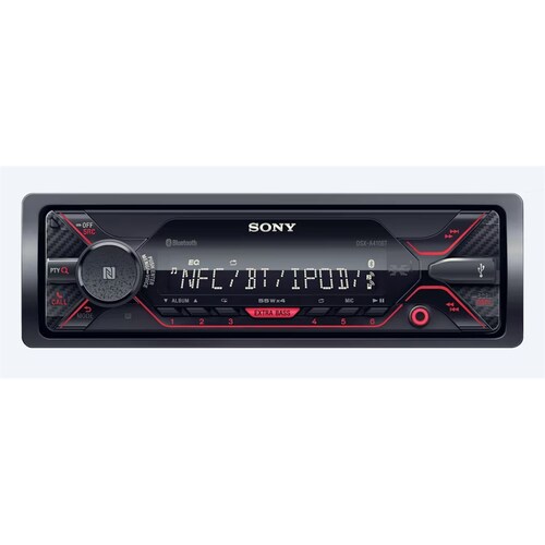 Sony Dsxa410Btqe Single-Din Audio Receiver Head Unit With Bluetooth DSXA410BTQE