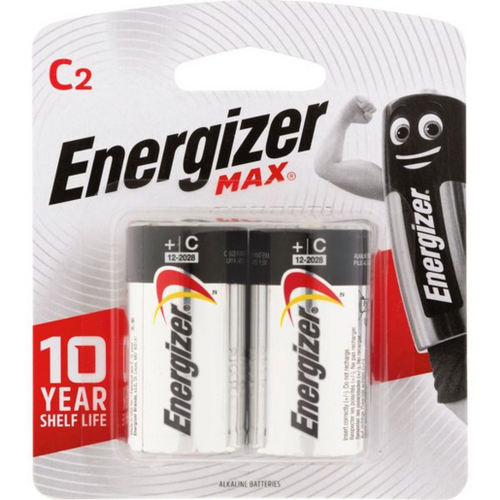 Energizer Max C Alkaline Batteries 2Pk E000040400