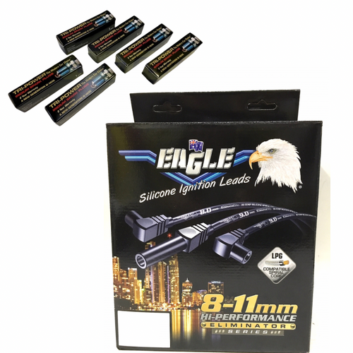 Eagle & Tri-Power Performance Ignition Leads Iridium Spark Plugs E1058591-TPX029