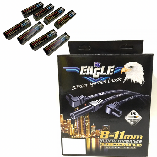 Eagle Black 10.5mm Ignition Leads & Tri-Power Iridium Spark Plugs E1058591BK-TPX029