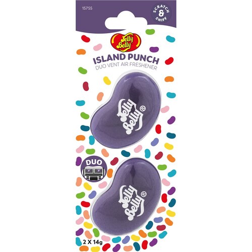 Jelly Belly Island Punch Duo Vent Air Freshener - 2 Pack E302722400