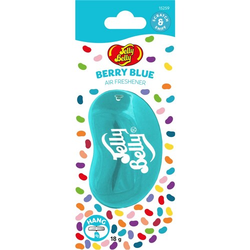 Jelly Belly Berry Blue Hanging Air Freshener - Single 1PC E303516200