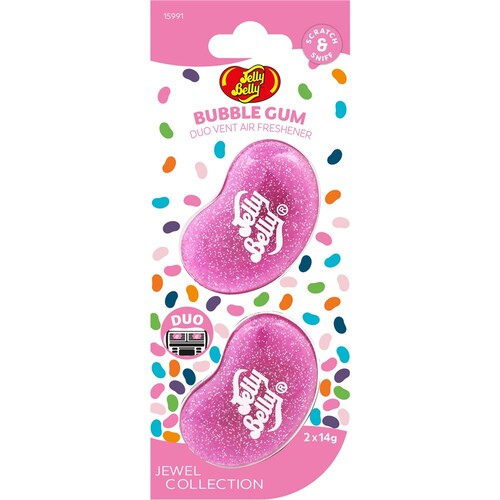 Jelly Belly Bubblegum Jewel Duo Vent Air Freshener - 2Pc E303519300