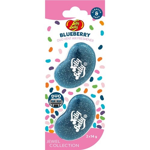 Jelly Belly Blueberry Jewel Duo Vent Air Freshener - 2Pc E303519700