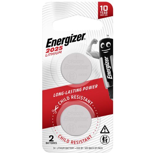Energizer Lithium Coin Batteries CR2025 2Pk E303804100