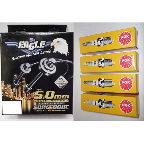 Eagle 5mm Ignition Leads & Ngk Spark Plugs E54298-BKR5EYA-11