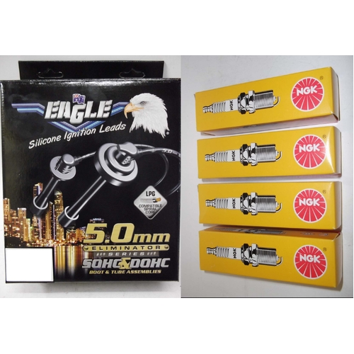 Eagle 5mm Ignition Leads & Ngk Spark Plugs E54627-ZFR5F-11