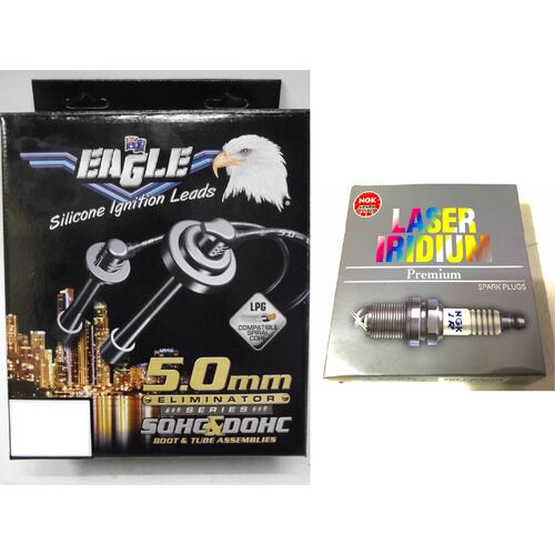 Eagle 5mm Ignition Leads & Ngk Iridium Spark Plugs E54843-IGR7A-G