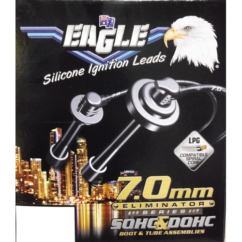  Eagle 7mm Eliminator Ignition Leads Set E74504 suits Honda Civic Accord HRV Odyssey