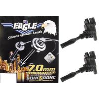 Eagle 7mm Ignition Leads & 2 Mvp Coils E74654-IGC-041M