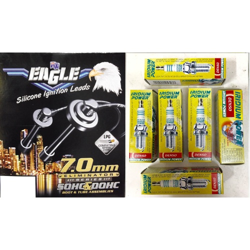 Eagle 7mm Ignition Leads & 6 Denso Iridium Spark Plugs E76622-IK16TT