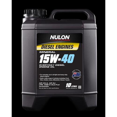 Nulon Everyday Diesel Engine Oil 10L 15w40 ED15W40-10
