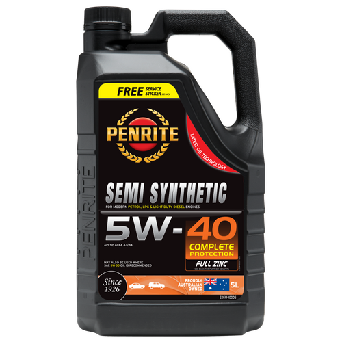 Penrite Semi Synthetic Engine Oil Everyday Plus 5W-40 5L - ED5W40005