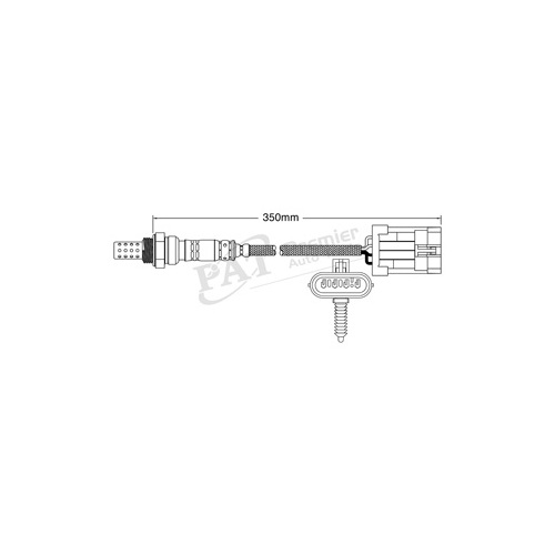 PAT Oxygen Sensor 4 Wire 350mm EGO-012