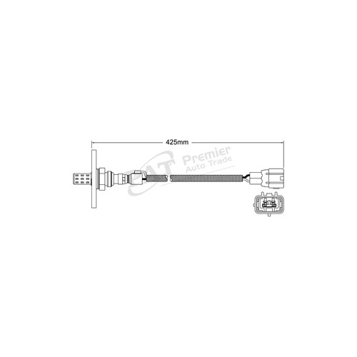 Bosch Oxygen Sensor 4 Wire 425mm EGO-032